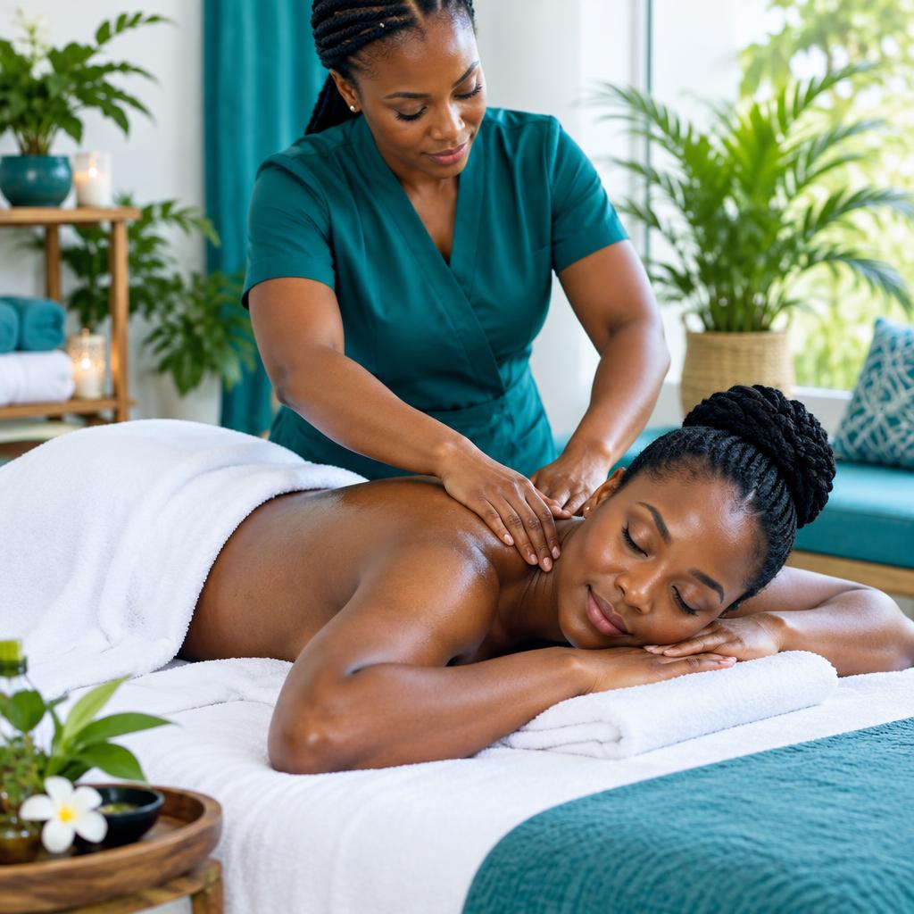 Illustrative spa & massage treatment