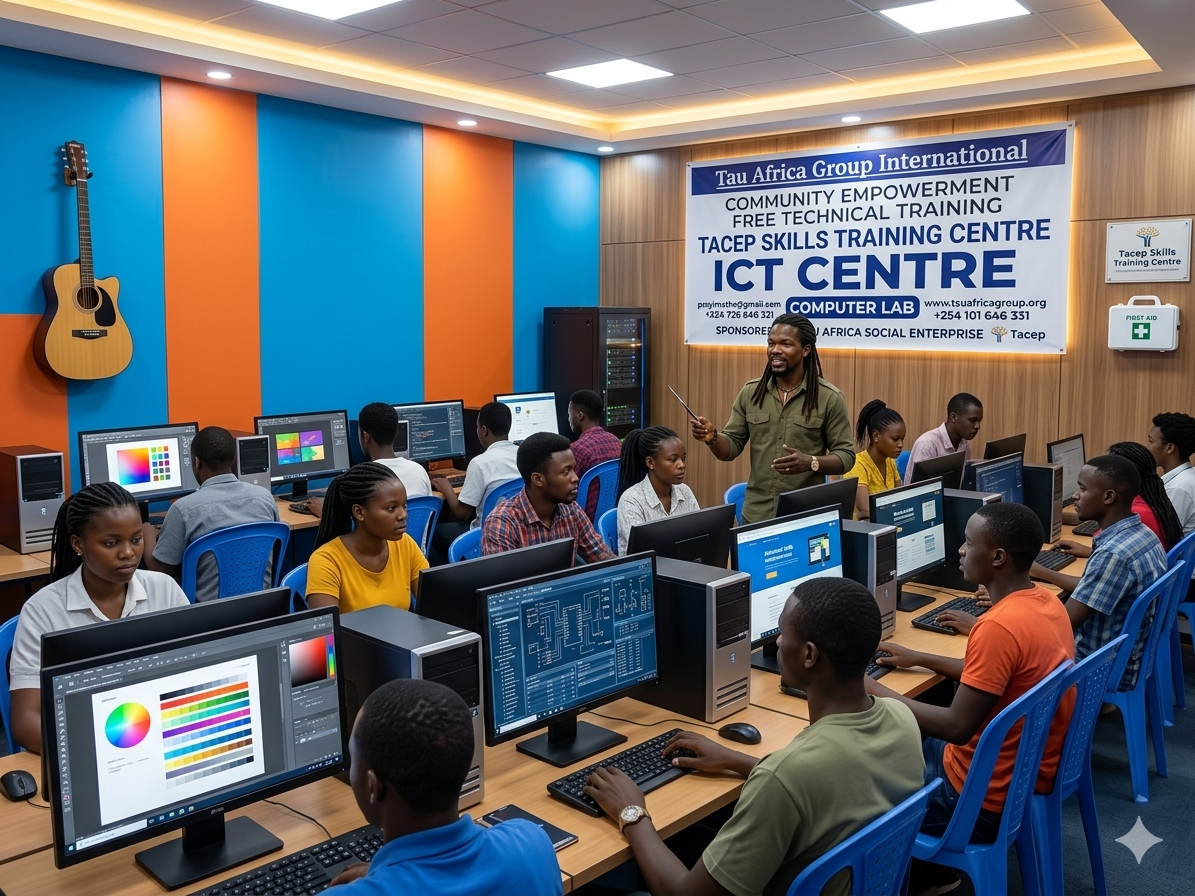TACEP ICT Centre — students at computer workstations